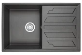 8002, ЧЁРНЫЙ, кухонная мойка, кварц 8002, ЧЁРНЫЙ, кухонная мойка, кварц