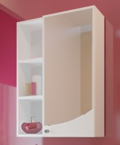 55 Зеркало-шкаф "Spring 55 №6" белый