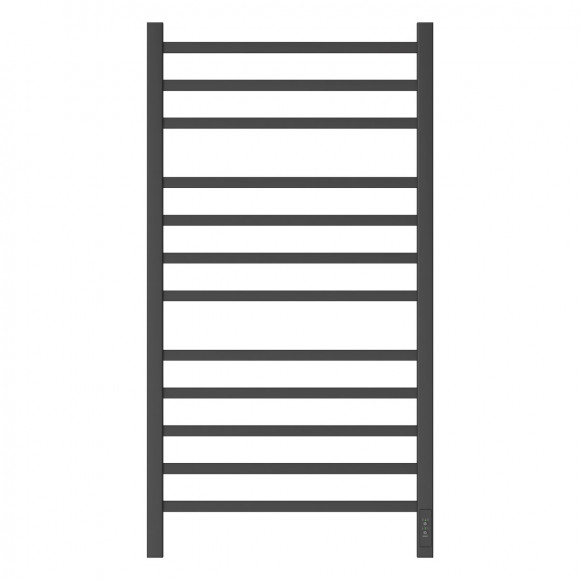 Полотенцесушитель электрический Point Вега PN71850B П12 500x1000, диммер справа, черный