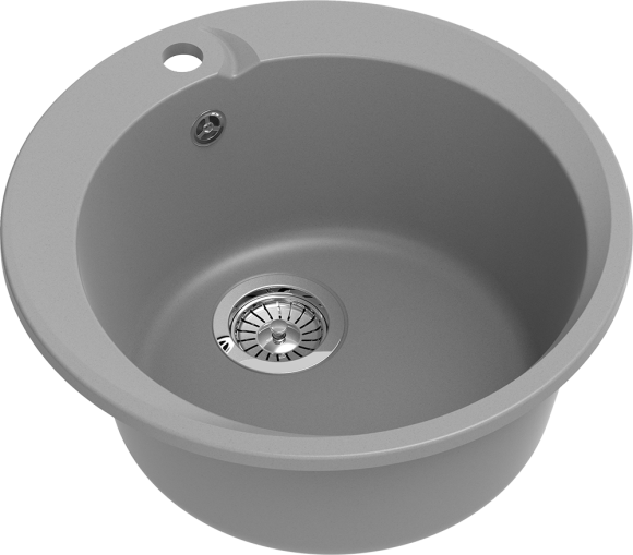 EWIGSTEIN Мойка RUND 45  1-чаша D-500мм серый металлик арт.EW-