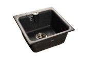 GRANFEST Мойка PRACTIК 420  1-чаша 417*417мм черный арт.GF-