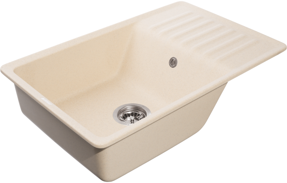 GRANFEST Мойка QUARZ 72 1-чаша+крыло 760*480мм бежевый арт.GF-ZW- GRANFEST Мойка QUARZ 72 1-чаша+крыло 760*480мм бежевый арт.GF-ZW-