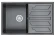 8002, ШВАРЦ (чёрный металлик), кухонная мойка, кварц 8002, ШВАРЦ (чёрный металлик), кухонная мойка, кварц