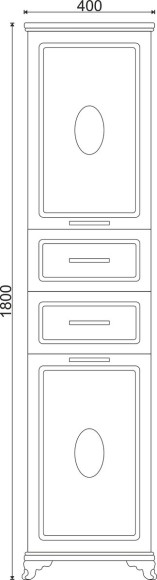 40 Пенал-шкаф  "Modern 40"