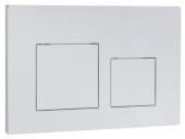 Кнопка смыва EvaGold 05, пластик квадрат белая для инсталляции EvaGold 400 и EvaGold 500 