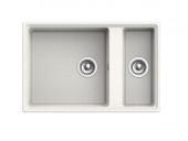 GRANFEST Мойка LEVEL 760K 1,5-чаши 760*500 белый арт.GF- GRANFEST Мойка LEVEL 760K 1,5-чаши 760*500 белый арт.GF-