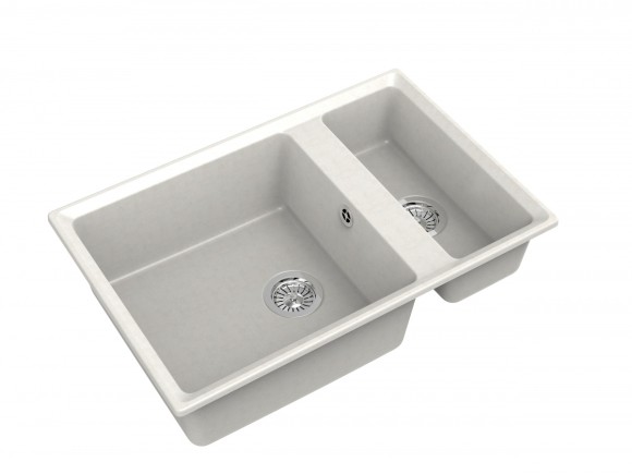 GRANFEST Мойка LEVEL 760K  1,5-чаши 760*500 белый арт.GF-