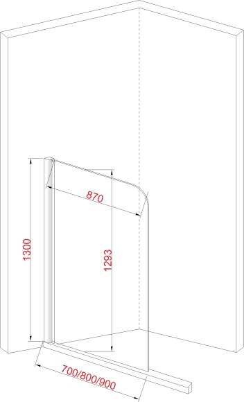 JY70 Душевое ограждение на ванну 80х130, прозрачное стекло JY70 Душевое ограждение на ванну 80х130, прозрачное стекло