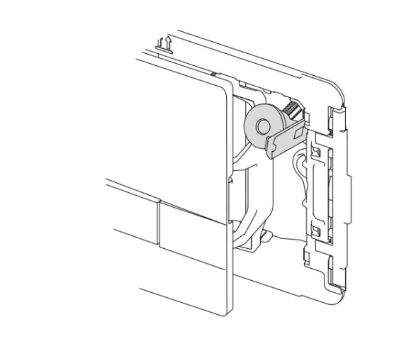 Панель механическая двойная OLI Glam OLIpure, пластик, белый