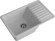 GRANFEST Мойка QUARZ 72  1-чаша+крыло 760*480мм серый арт.GF-ZW-