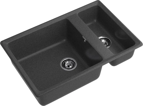 GRANFEST Мойка LEVEL 760K  1,5-чаши 760*500 графит арт.GF-