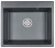 6001, ШВАРЦ (чёрный металлик), кухонная мойка, кварц