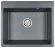 6001, ШВАРЦ (чёрный металлик), кухонная мойка, кварц 6001, ШВАРЦ (чёрный металлик), кухонная мойка, кварц