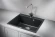 6001, ШВАРЦ (чёрный металлик), кухонная мойка, кварц 6001, ШВАРЦ (чёрный металлик), кухонная мойка, кварц