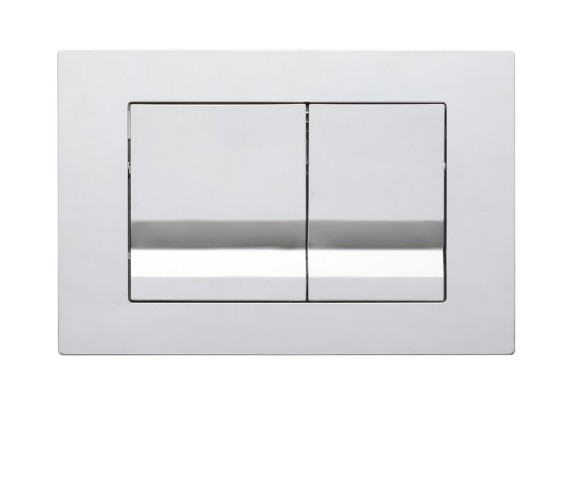 Кнопка смыва EvaGold 01, пластик квадрат хром для инсталляции EvaGold 400 и EvaGold 500 