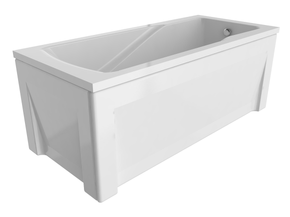 Комплект Акриловая ванна TIMO HELLA1880 180*80*63+Каркас + Слив-перелив