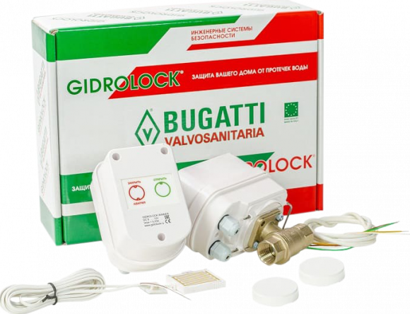 Система защиты от протечек Gidrolock Winner Radio Bugatti 3/4&quot;