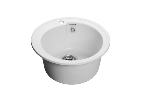 GRANFEST Мойка RONDO 450  1-чаша D-443мм иней арт.GF-