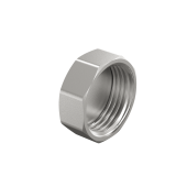 Заглушка (на трубу) DN20 (3/4") ВР латунь никель