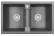 8101, ГРАФИТ (ЧЁРНО-СЕРЫЙ), кухонная мойка, кварц