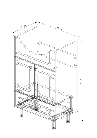 55 Тумба "Samantha 55" (ум. Элеганс 55) 55 Тумба "Samantha 55" (ум. Элеганс 55)