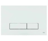 Панель механическая двойная OLI Narrow OLIpure, пластик, белый