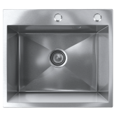 Мойка ULGRAN STEEL 500 Х 450, брашированная сталь