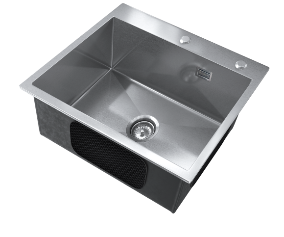 Мойка ULGRAN STEEL 500 Х 450, брашированная сталь