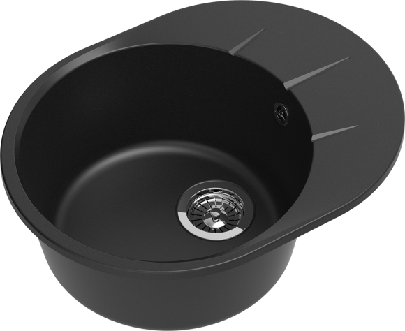 EWIGSTEIN Мойка RUND 45F  1-чаша+крыло 580*450мм антрацит арт.EW-