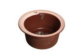 GRANFEST Мойка RONDO 450  1-чаша D-443мм красный марс арт.GF-