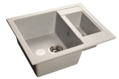 GRANFEST Мойка QUADRO 610K  1,5-чаши 610*500мм серый арт.GF-