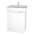 Тумба MINI, 50 см, подвесная/напольная, 1 дверца, белый глянец
