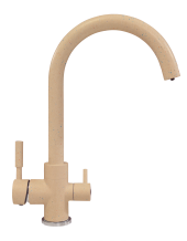 Смеситель кухонный POLYGRAN Элара Дуо (Бежевый №27) Смеситель кухонный POLYGRAN Элара Дуо (Бежевый №27)