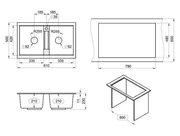 8101, КЛАССИК, кухонная мойка, кварц 8101, КЛАССИК, кухонная мойка, кварц