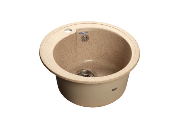 GRANFEST Мойка RONDO 450  1-чаша D-443мм песочный арт.GF-