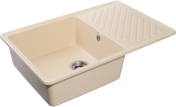 GRANFEST Мойка QUARZ 52 1-чаша+крыло 760*480мм бежевый арт.GF-ZL- GRANFEST Мойка QUARZ 52 1-чаша+крыло 760*480мм бежевый арт.GF-ZL-