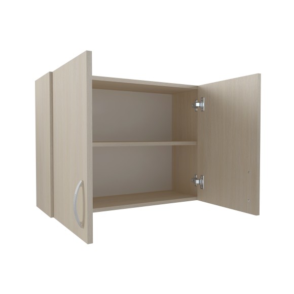 800 Шкаф навесной для посуды с полкой - дуб млечный