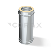 Сэндвич-дымоход (н/ж.ст0,8мм+н/ж.ст) 0,5м Ф130х200