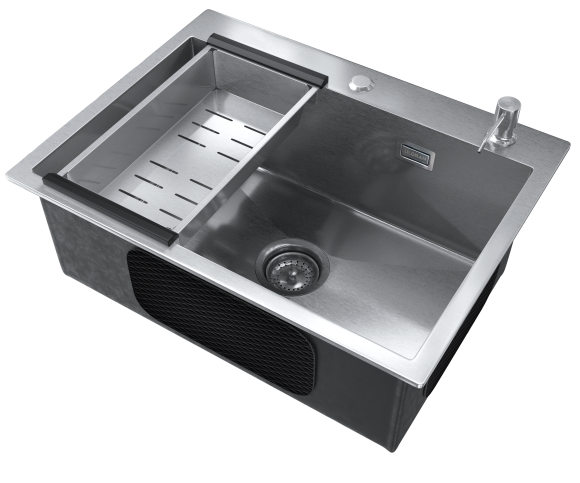 Мойка ULGRAN STEEL 600 Х 450, брашированная сталь