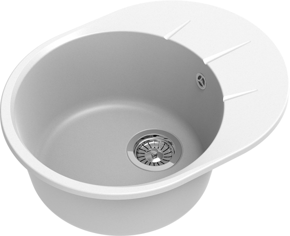 EWIGSTEIN Мойка RUND 45F  1-чаша+крыло 580*450мм иней арт.EW-