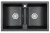 8101, ЧЁРНЫЙ, кухонная мойка, кварц