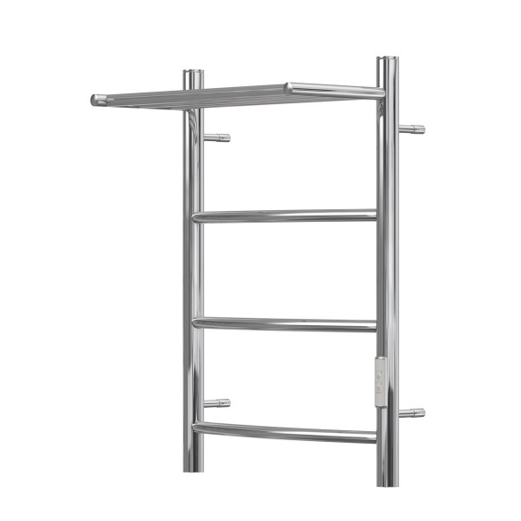 Полотенцесушитель электрический Point Афина PN04846P П3 400x600 с полкой, диммер справа, хром Полотенцесушитель электрический Point Афина PN04846P П3 400x600 с полкой, диммер справа, хром