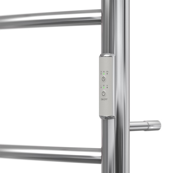 Полотенцесушитель электрический Point Афина PN04846P П3 400x600 с полкой, диммер справа, хром Полотенцесушитель электрический Point Афина PN04846P П3 400x600 с полкой, диммер справа, хром