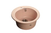 GRANFEST Мойка RONDO 450  1-чаша D-443мм светло-розовый арт.GF-