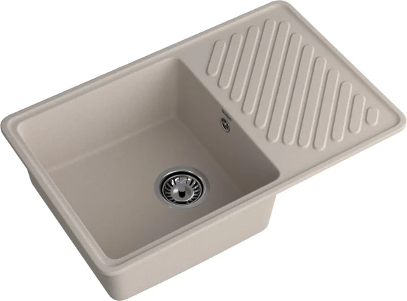 GRANFEST Мойка QUARZ 52 1-чаша+крыло 760*480мм песочный арт.GF-ZL- GRANFEST Мойка QUARZ 52 1-чаша+крыло 760*480мм песочный арт.GF-ZL-