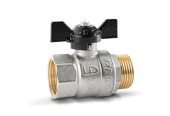 Кран шаровой латунный LD Pride 47.25.B-Н.Б бабочка