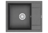 6002, ГРАФИТ (ЧЁРНО-СЕРЫЙ), кухонная мойка, кварц