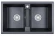 8101, ШВАРЦ (чёрный металлик), кухонная мойка, кварц 8101, ШВАРЦ (чёрный металлик), кухонная мойка, кварц