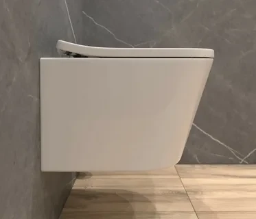 Унитаз подвесной K50 безободковый, сиденье тонкое ДП, крепления Унитаз подвесной K50 безободковый, сиденье тонкое ДП, крепления