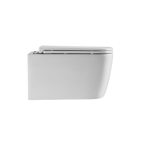 Унитаз подвесной K406 безободковый, сиденье тонкое ДП, крепления 